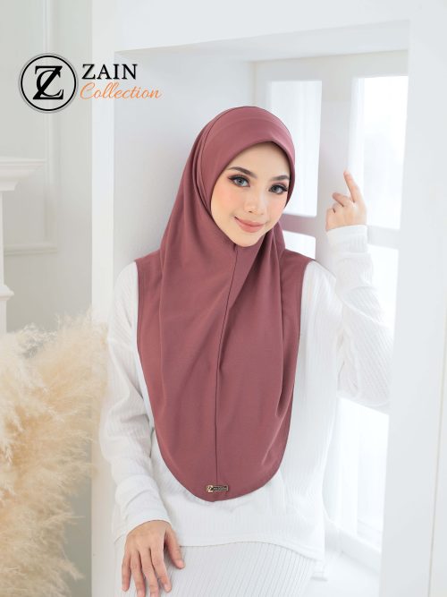 ZC  Tudung Sarung MOSCREPE PLAIN - 7.0